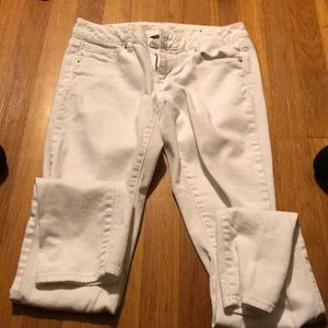 american eagle white skinny jeans